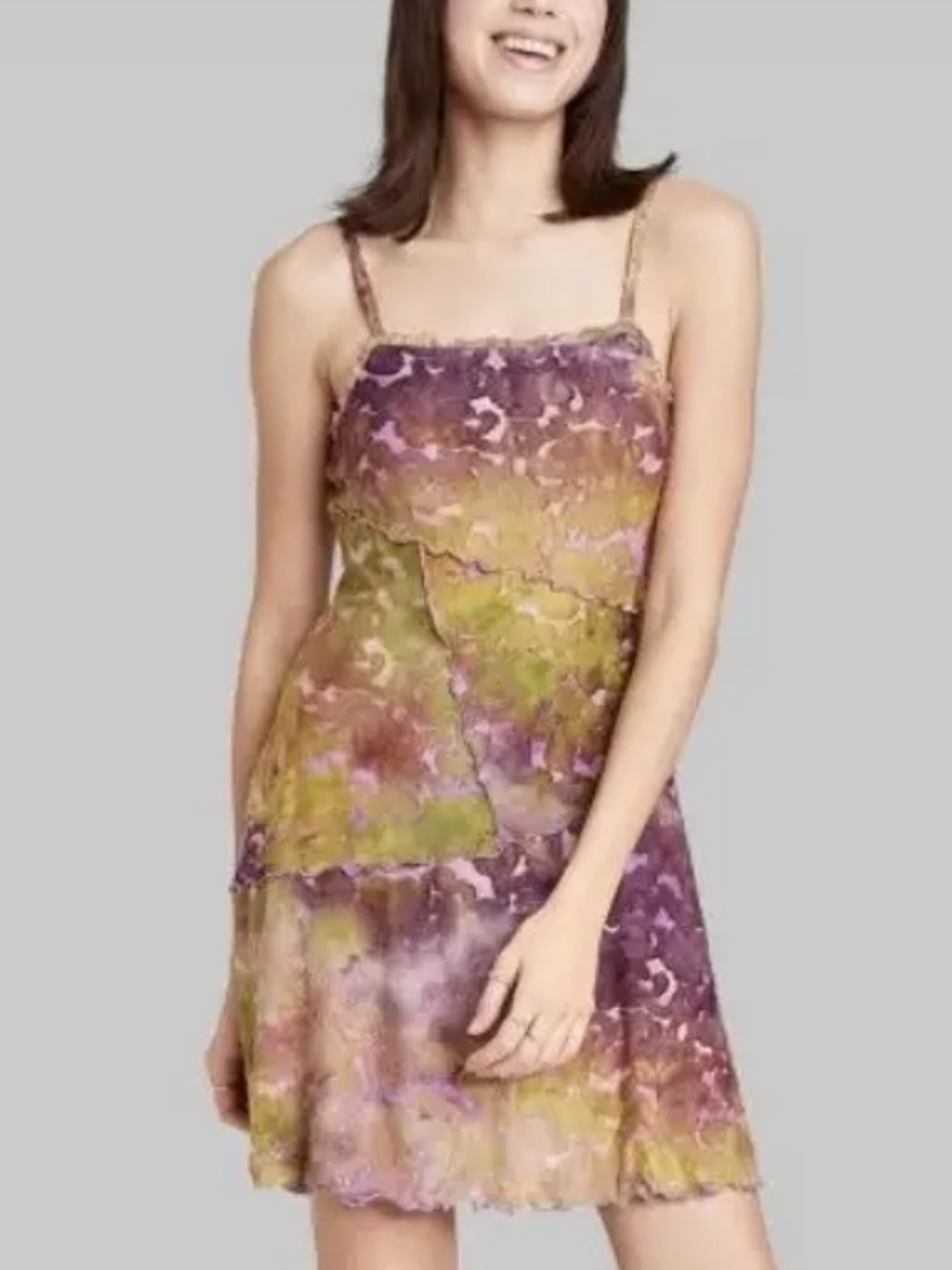 NEW Fairy Grunge Hippie 90s Boho Y2K Festival Whimsigoth Gypsy Purple Dress S